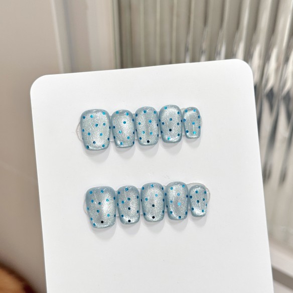 Cielo estrellado-Uñas postizas Hechas a mano