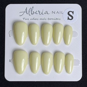 Pastel de limón- Uñas Press On 2