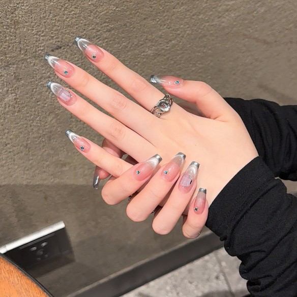 Menthe au sel marin- Ongles Press On