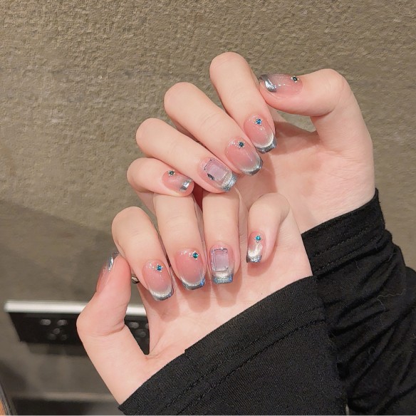 Menthe au sel marin- Ongles Press On