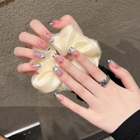 Menta con sal marina-uñas postizas press on