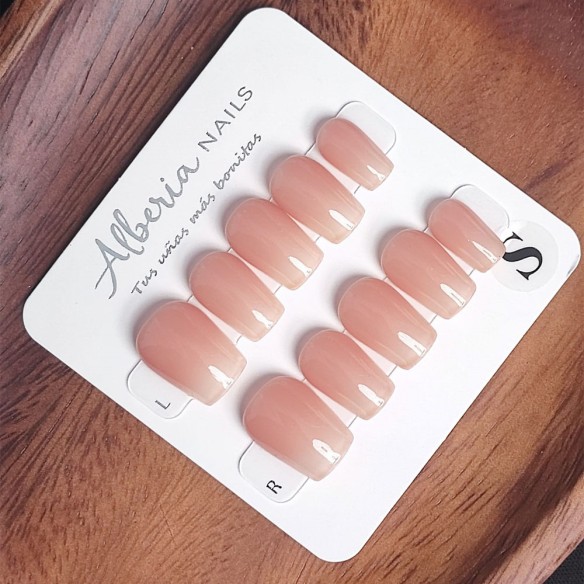 Seda de melocotón- Uñas Press On