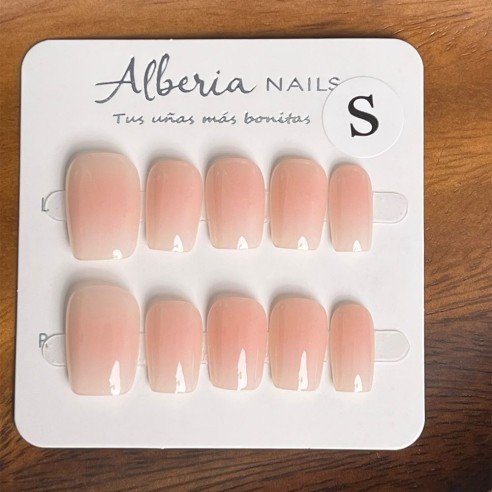 Nube Rosa Baby Boomer- Uñas Press On