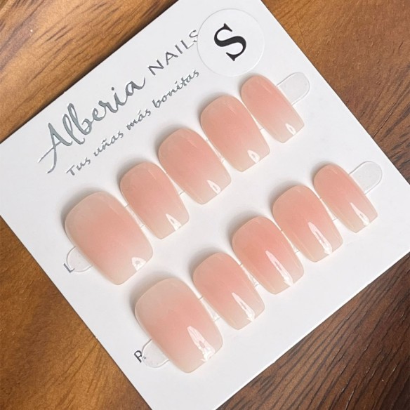 Nube Rosa Baby Boomer- Uñas Press On