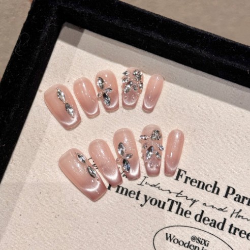 Larmes roses- Ongles Press On