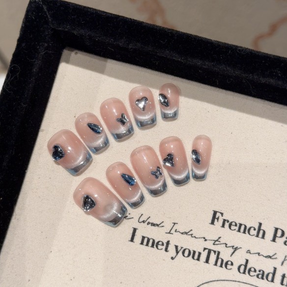 Oeil de chat marin- Ongles Press On