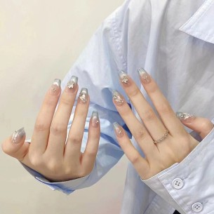 Mariposa azul- uñas...