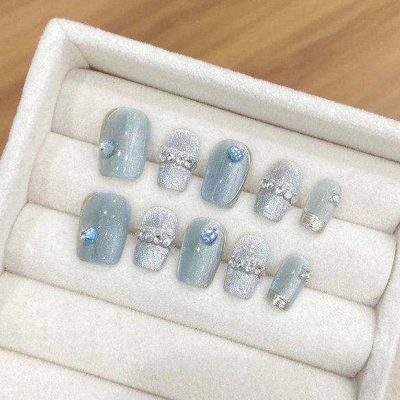 Secret du glacier- Ongles Press On