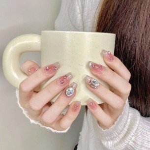 Rosa extendida-uñas... 2