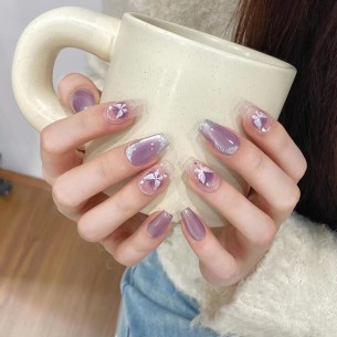 Papillon lilas- Ongles... 2