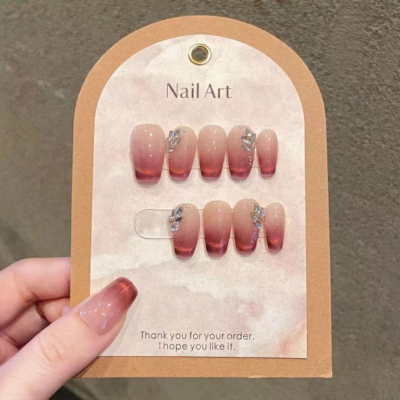 Aurore Rose- Ongles Press On