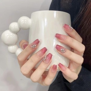Aurore Rose- Ongles Press On