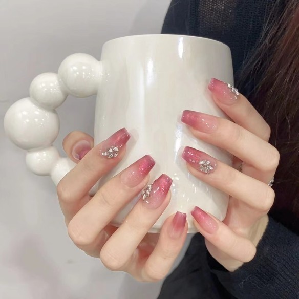 Aurora Rosa- Uñas postizas press on