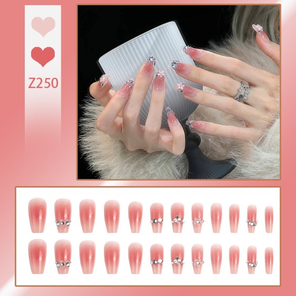Fleurs de charme-Ongles press on