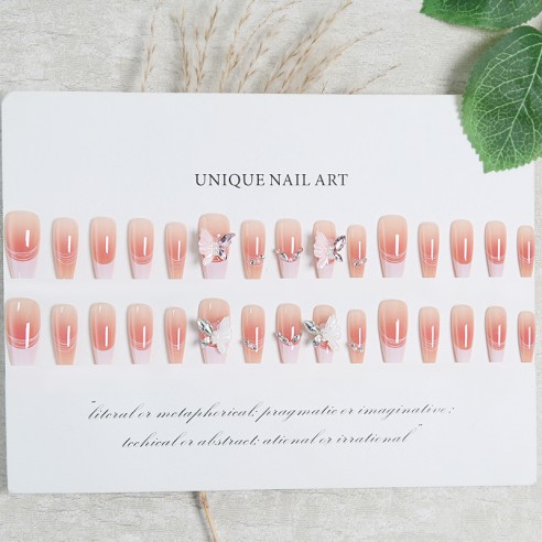 Encanto Alado- Uñas postizas press on