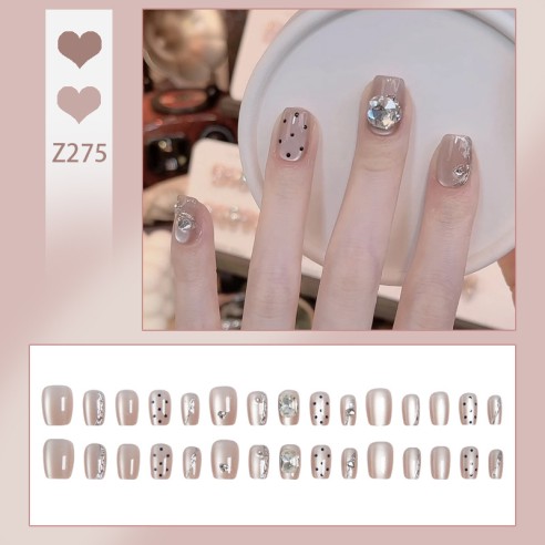 Bolinhas e Laços - Unhas Postiças...