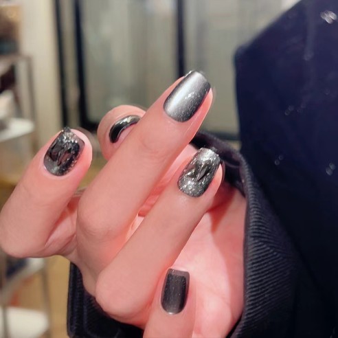 Obsidiana-Uñas postizas press on