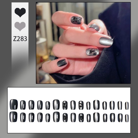 Obsidiana-Uñas postizas press on