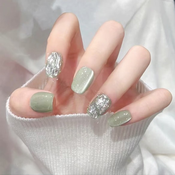 Feuilles de cristal- Ongles press on