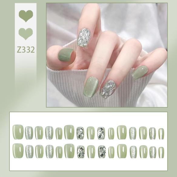 Feuilles de cristal- Ongles press on
