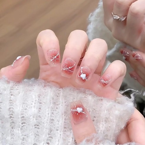 L'amour en dégradé- Ongles Press On