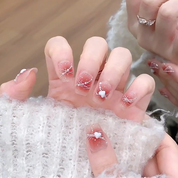 L'amour en dégradé- Ongles Press On