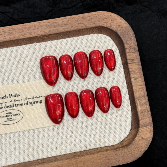 Rubis impérial- Ongles Press On