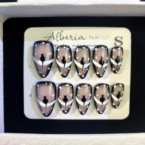 Eclipse Felino- Uñas Postizas Press On