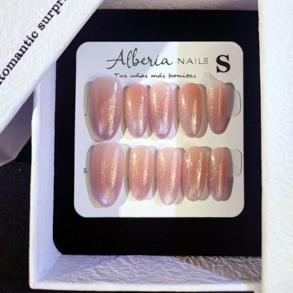 Bruma Rosa- Uñas postizas Press On