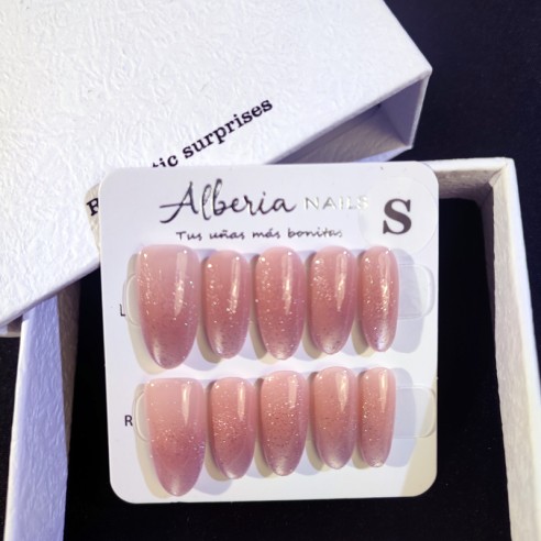Brume rose- Ongles Press On