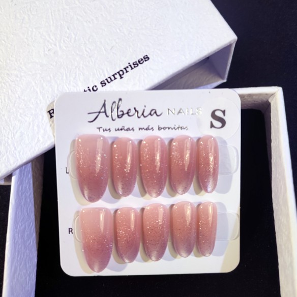 Brume rose- Ongles Press On