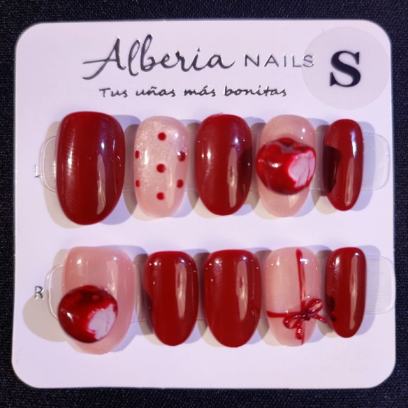 Mordisco Navideño- Uñas postizas Press On