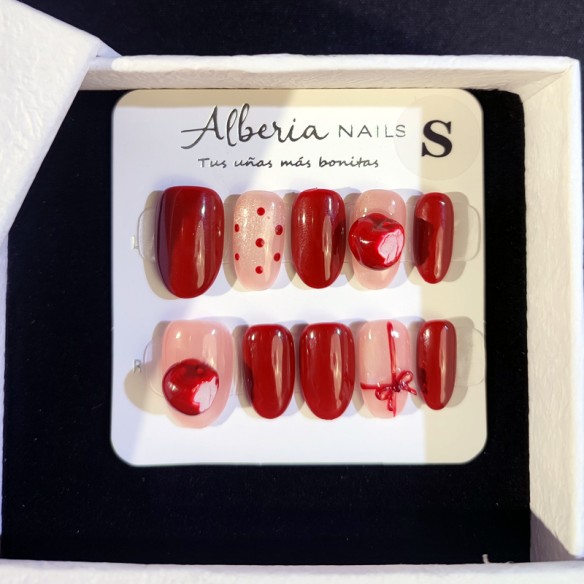 Mordisco Navideño- Uñas postizas Press On