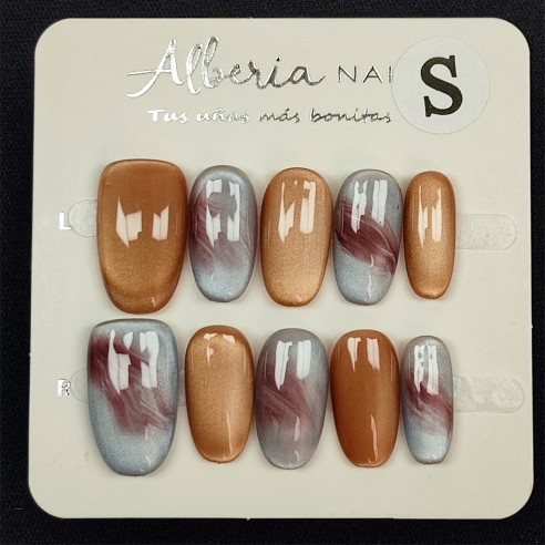 Fuego Ahumado- Uñas Postizas press on