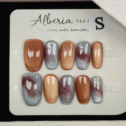 Fuego Ahumado- Uñas Postizas press on