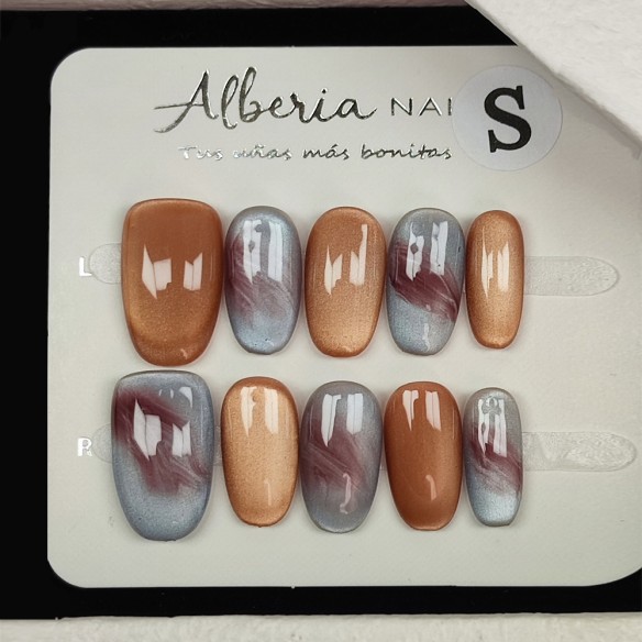 Fuego Ahumado- Uñas Postizas press on