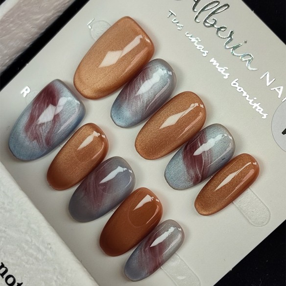 Fuego Ahumado- Uñas Postizas press on