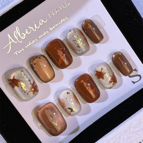 Brise d'automne- Ongles Press On