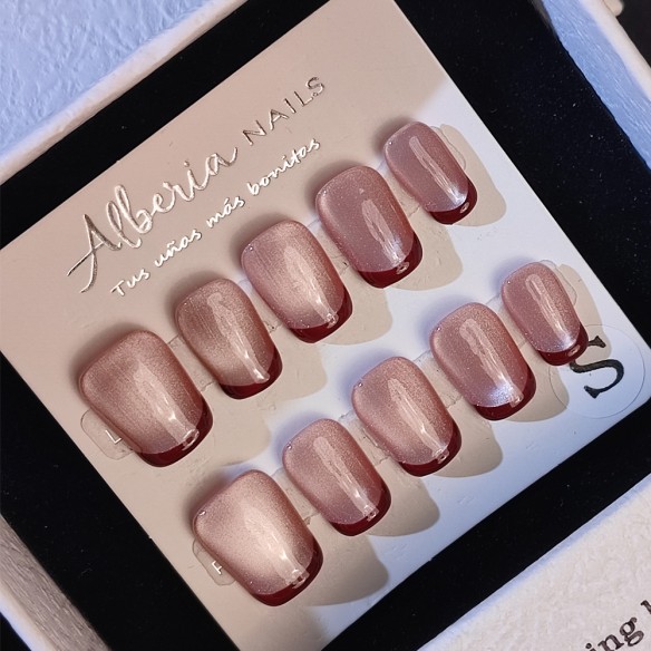 Beso francés- Uñas Press On