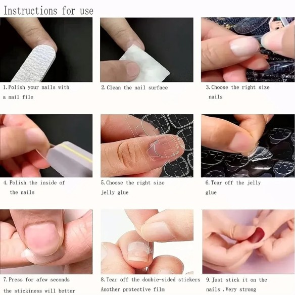 Autocollants pour ongles press on