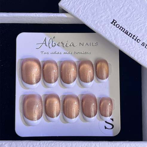 Mocca Frenchie- Uñas Press On