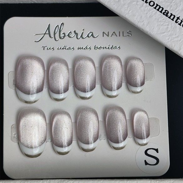 Frenchie Lila- Uñas Press On