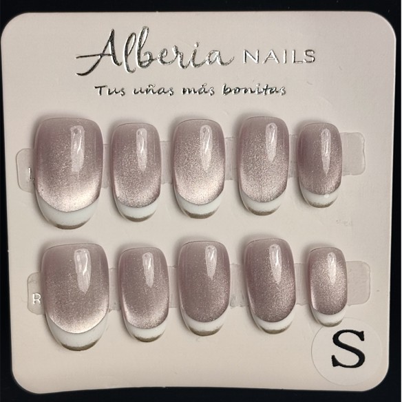 Frenchie Lila- Uñas Press On