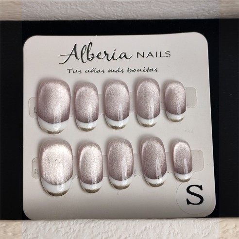 Frenchie Lila- Uñas Press On