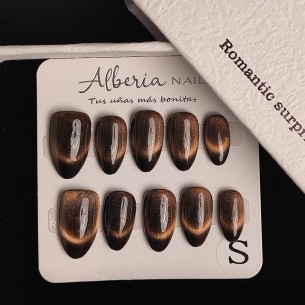 Ojo de Tigre- Uñas Press On