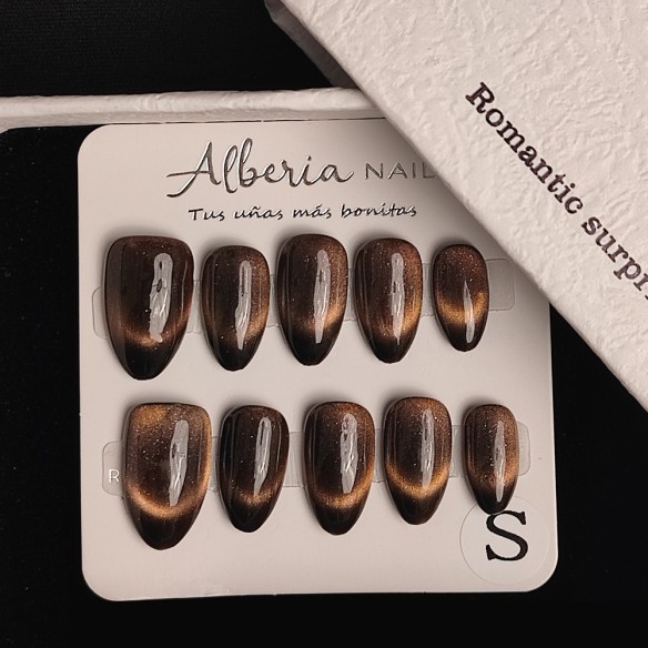 Ojo de Tigre- Uñas Press On