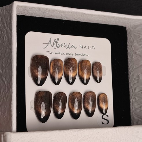 Ojo de Tigre- Uñas Press On