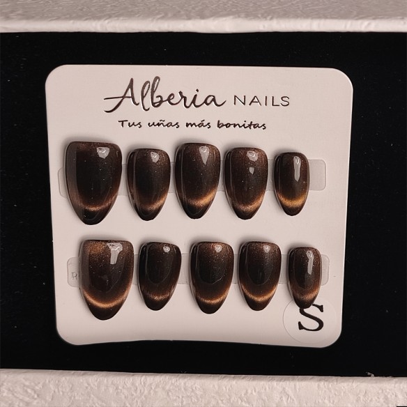 Ojo de Tigre- Uñas Press On