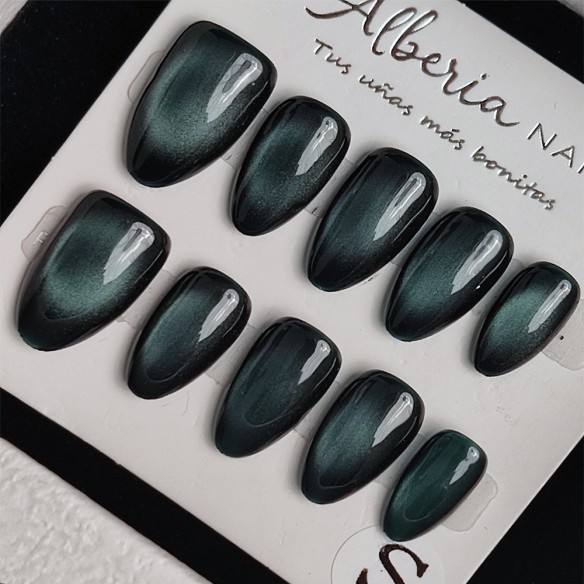 Azul Abisal- Uñas Press On