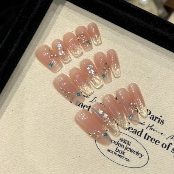 Épis de blé- Ongles Press On